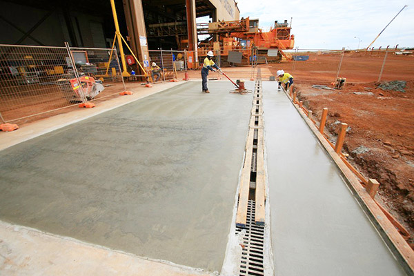 concrete layer and construction